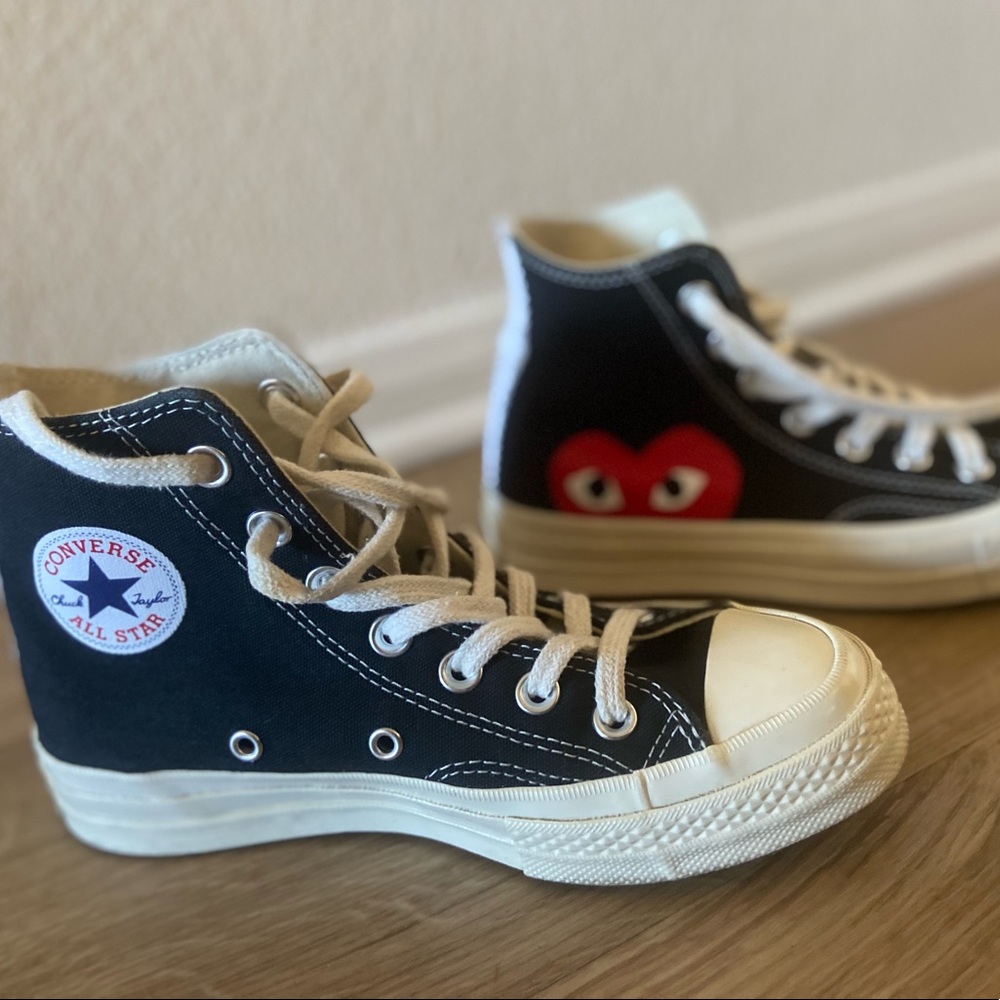 CdG PLAY x Converse Unisex Chuck Taylor All Star Peek-A-Boo High-Top Sneakers